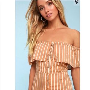 AMUSE SOCIETY off shoulder ruffle maxi dress Sz S